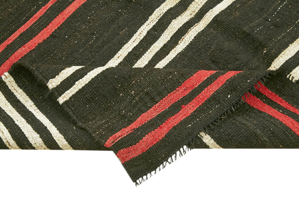 Rug N Carpet - Handmade Anatolian 5' 7'' x 10' 0'' Vintage Goat Hair Kilim Rug