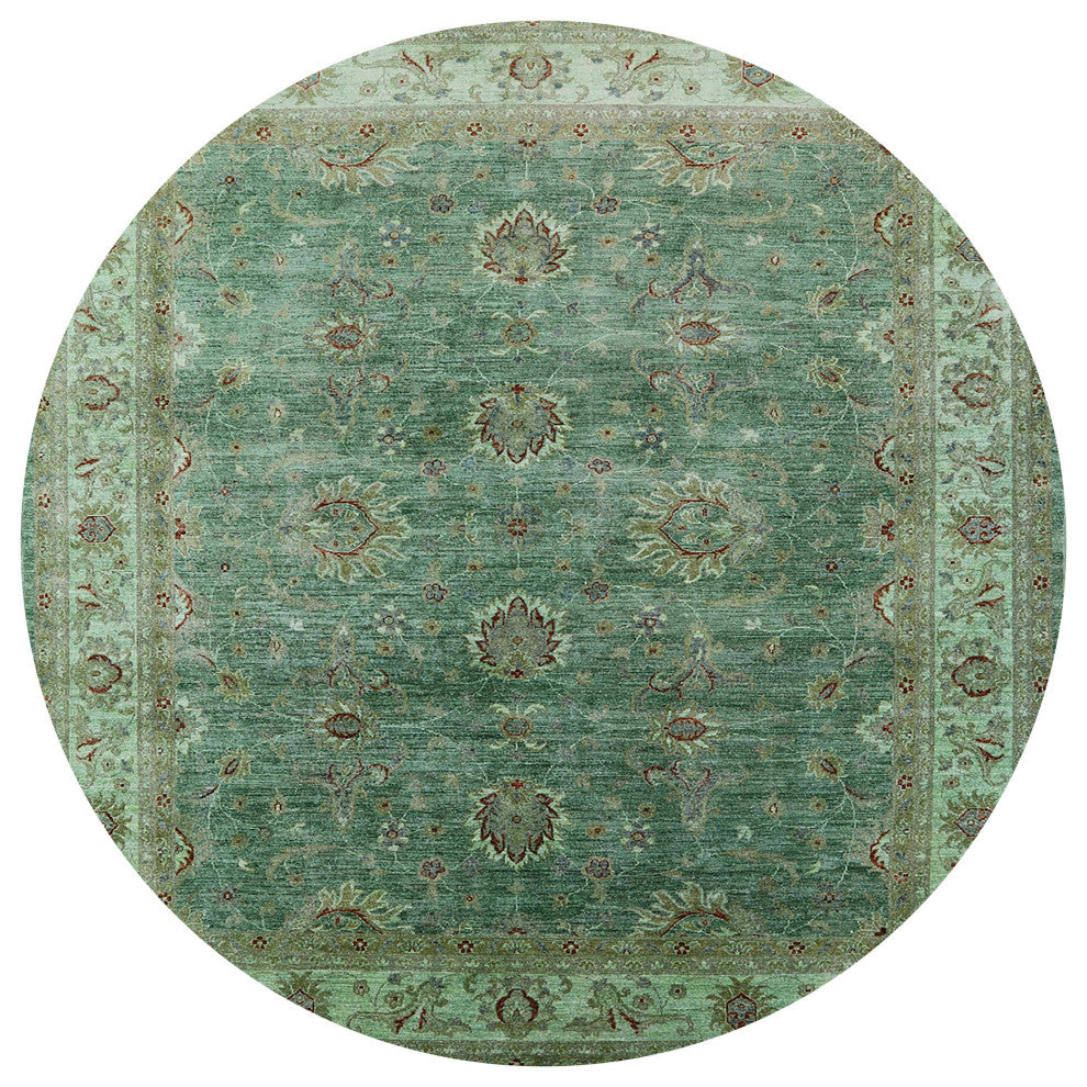 Ahgly Company Indoor Round Mid-Century Modern Area Rugs, 8' Round