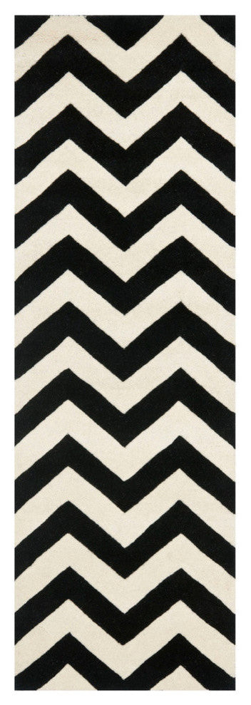 Safavieh Chatham Cht715A Ivory, Black Area Rug