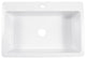 Jackson Crisp White Fireclay 33" Single Bowl Drop-In Kitchen Sink with 1 Hole