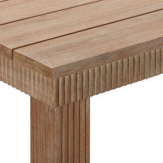 Cassie Natural Rectangular Outdoor Dining Table, 75 Inch