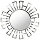 Frame Wall Mirror, Round, Aluminum, Metal, Silver, Bedroom Living