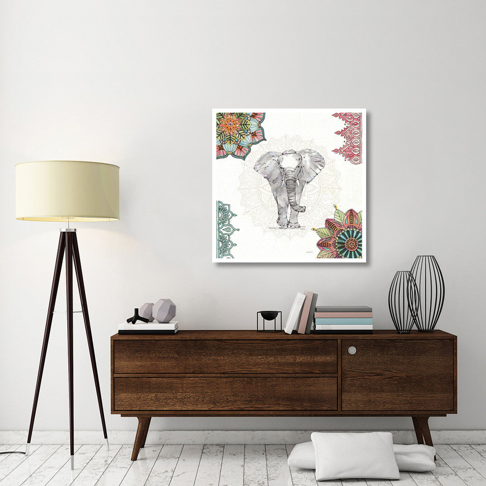 "Mandala Morning I" Digital Paper Print by Anne Tavoletti, 38"x38"