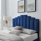 Headboard, Twin Size, Velvet, Blue Navy, Modern Contemporary, Bedroom Master