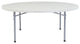 NPS 71" Heavy Duty Round Folding Table, Speckled Grey