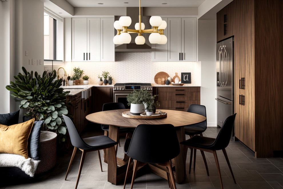 Z-LITE 10-Light Chandelier, Modern Gold