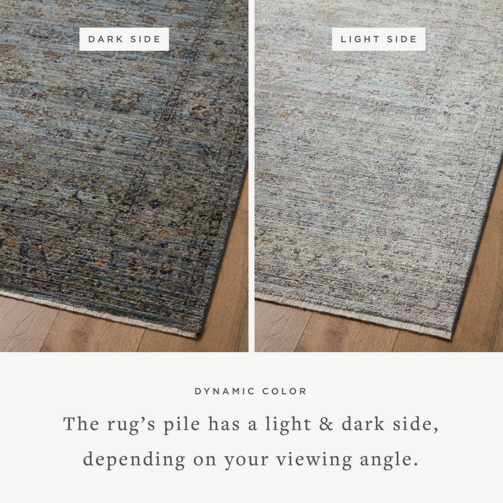 Jean Stoffer x Loloi Katherine Ocean / Gold 7'-10" x 10' Area Rug