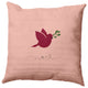 Noel Bird Decorative Throw Pillow, Pink, 26"x26"