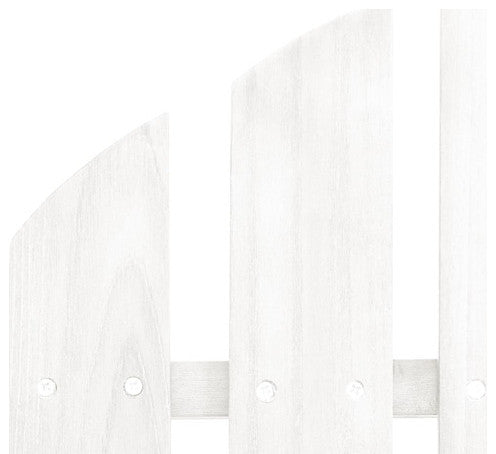 vidaXL 2-Seater Patio Adirondack Chair Outdoor Furniture Solid Wood Fir White