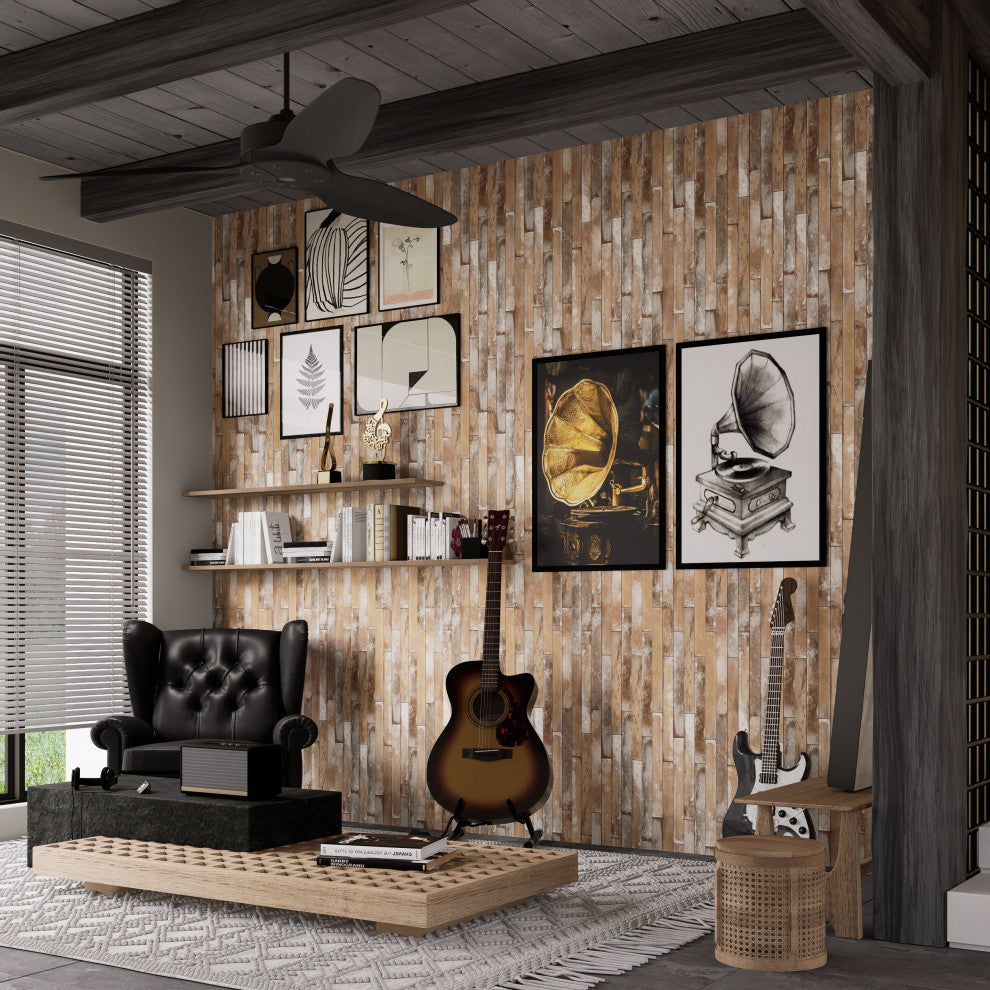 Sedona Charcoal Porcelain Floor and Wall Tile, Multi