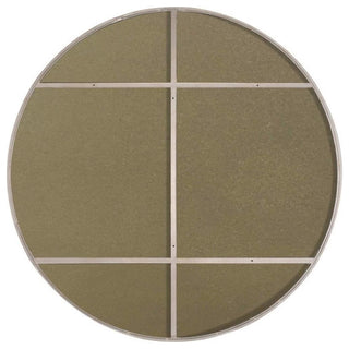 Elegant Decor Eternity 48" Round Metal Frame Mirror in Silver