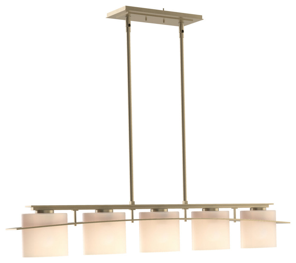 Arc Ellipse 5 Light Pendant - Soft Gold Finish