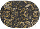 Bastille Faded Beauty Dark Gray 5'3"x7'7" Oval Area Rug