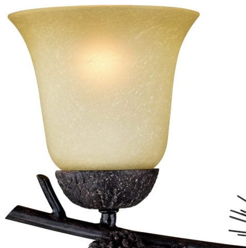 Vaxcel Sierra 3 Vanity Light, Black Walnut