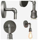 LNC 1-Light Water Pipe Wall Sconce Wall Lamp Industrial Sconces Wall Lighting