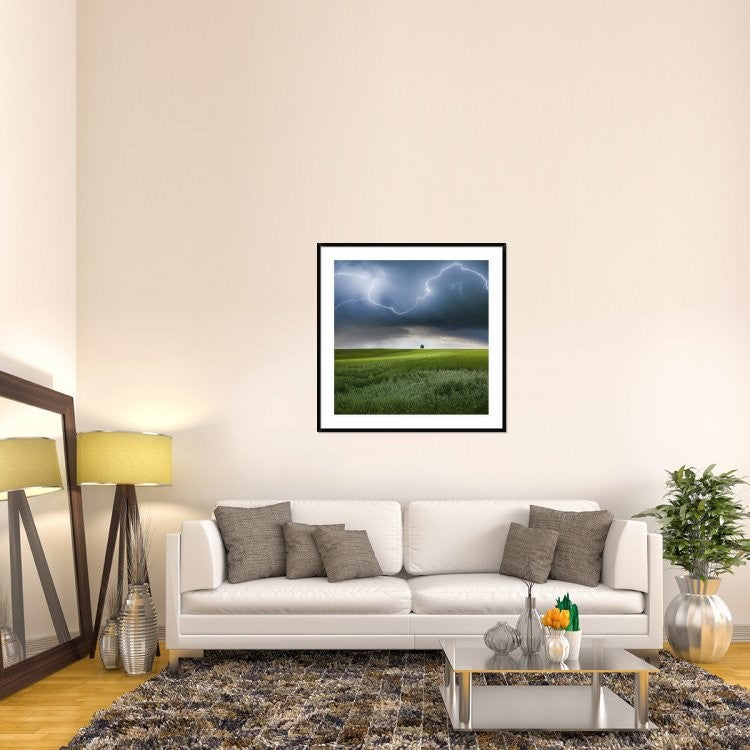 "Someplace In Summer" Framed Digital Print by Franz Schumacher, 44x44"