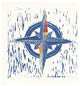 "Nautical Collage I" Digital Paper Print by Courtney Prahl, 20"x20"