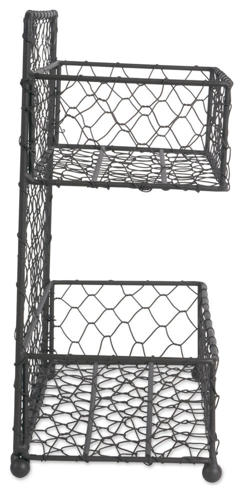 Double Wide 2 Row Chicken Wire Spice Rack