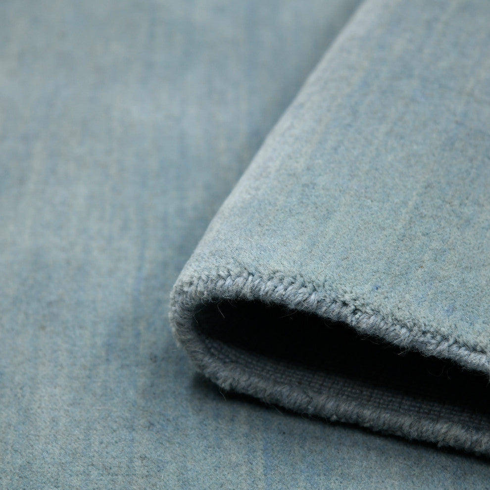 Arizona Rye Area Rug, Light Blue, 10' x 14', Solid