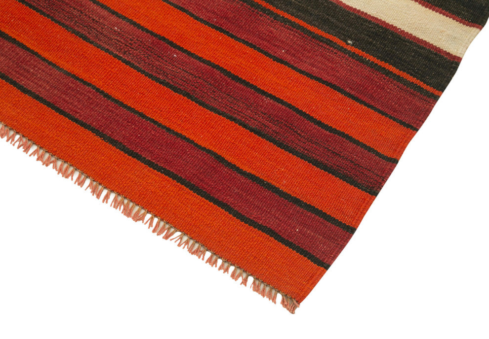 Rug N Carpet - Handwoven Oriental 2' 8" x 10' 9" Rustic Runner Kilim Rug