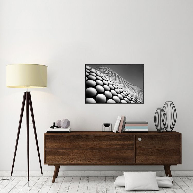"Curve" Framed Canvas Giclee by Linda Wride, 37x25"