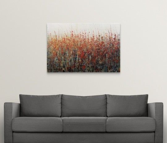 "Crimson Evening" Canvas Art, 48"x32"x1.25"