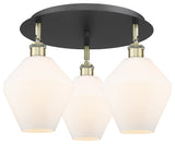 Cindyrella 3 19.75" Flush Mount Black Antique Brass