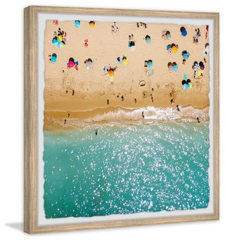 "Beach Vacation" Framed Painting Print, 32x32