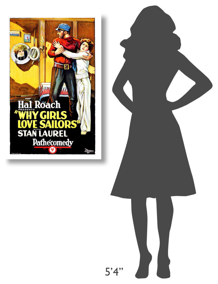 Laurel and Hardy, Why Girls Love Sailors, 1927, 24x36