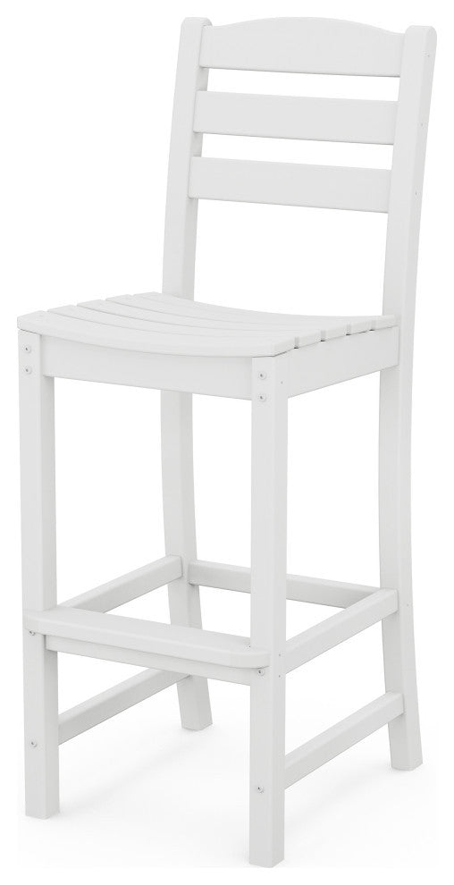 Polywood La Casa Cafe Bar Side Chair, White