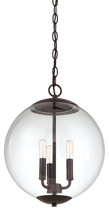 3-Light Pendant, Oil Rubbed Bronze