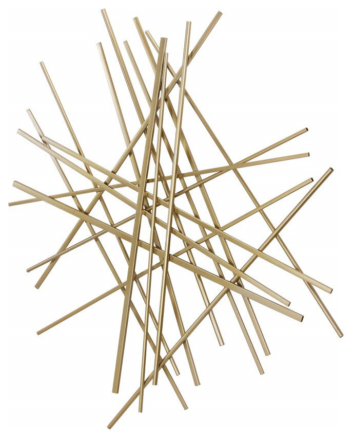 Gold Rod Abstract Wall Art