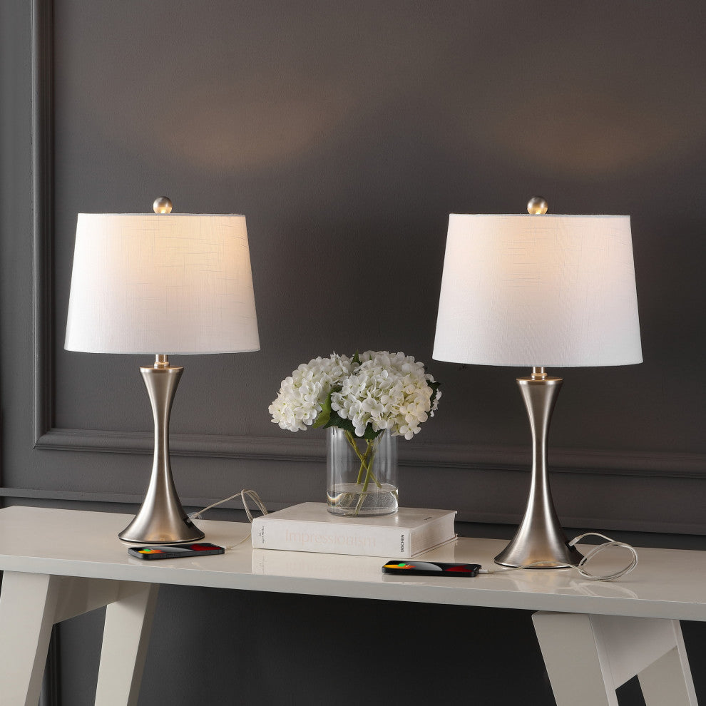JONATHAN Y Lighting JYL6621 Pack of (2) Bennett 23" Tall LED - Brass Gold