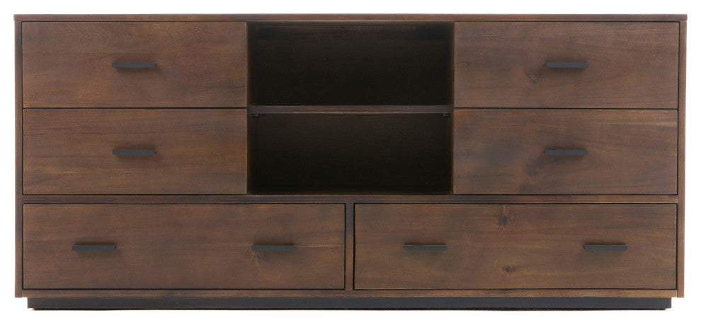 Nova Domus Fantasia Contemporary Walnut Dresser