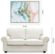 Sunday Ocean Textured Metallic Hand Painted Framed Wall Art by Martin Edwards