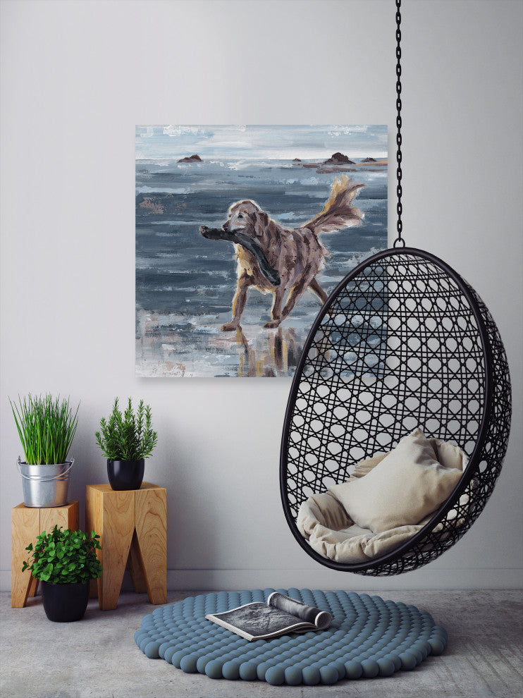 "Obedient Rosie" Painting Print on Wrapped Canvas, 24x24