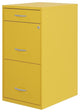 Space Solutions 18" D 3 Drawer Metal Organizer File Cabinet Yellow/Goldfinch