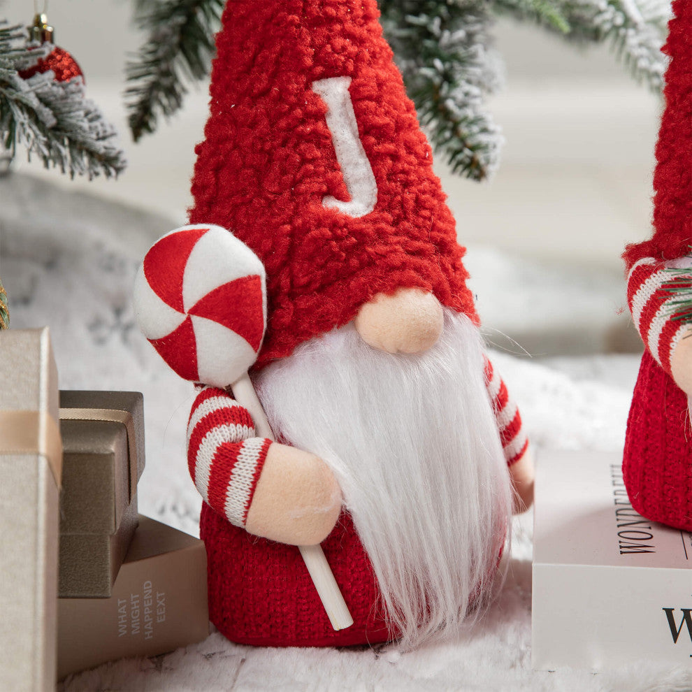 Fabric JOY Christmas Gnome Decor, 3-Piece Set