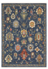 Leoness Vintage Traditional Blue/ Multi Area Rug, 3'3" x 5'