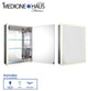 Medicinehaus Recessed Single Mirrored Door Medicine Cabinet With Outlet