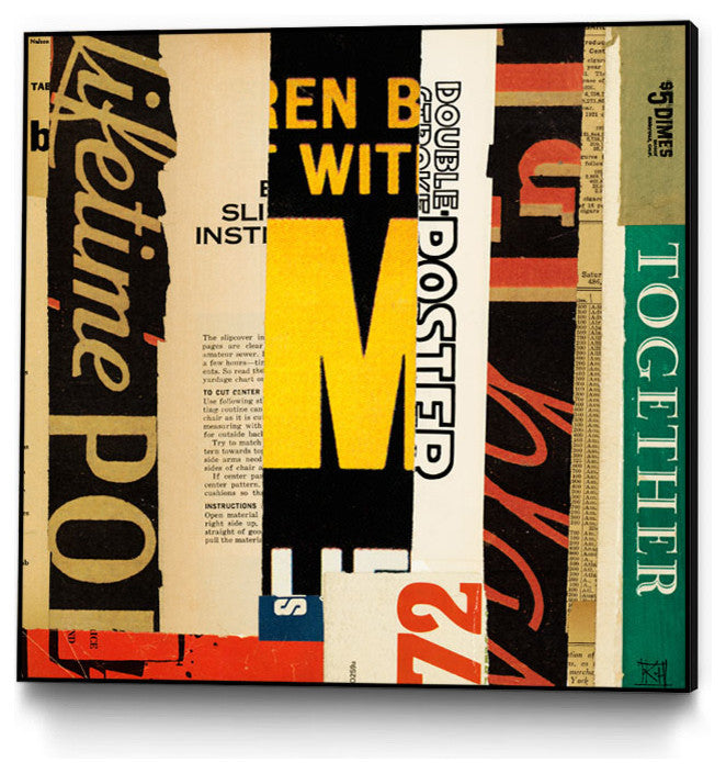 Emerge III Art block Framed Canvas, 30"x30"