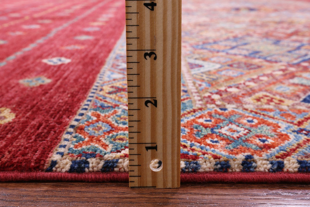 8' 3" X 11' 4" Khorjin Super Kazak Handmade Rug Q10747