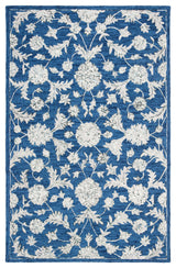 Safavieh Micro-Loop Collection MLP506 Rug, Navy/Grey, 4' X 6'
