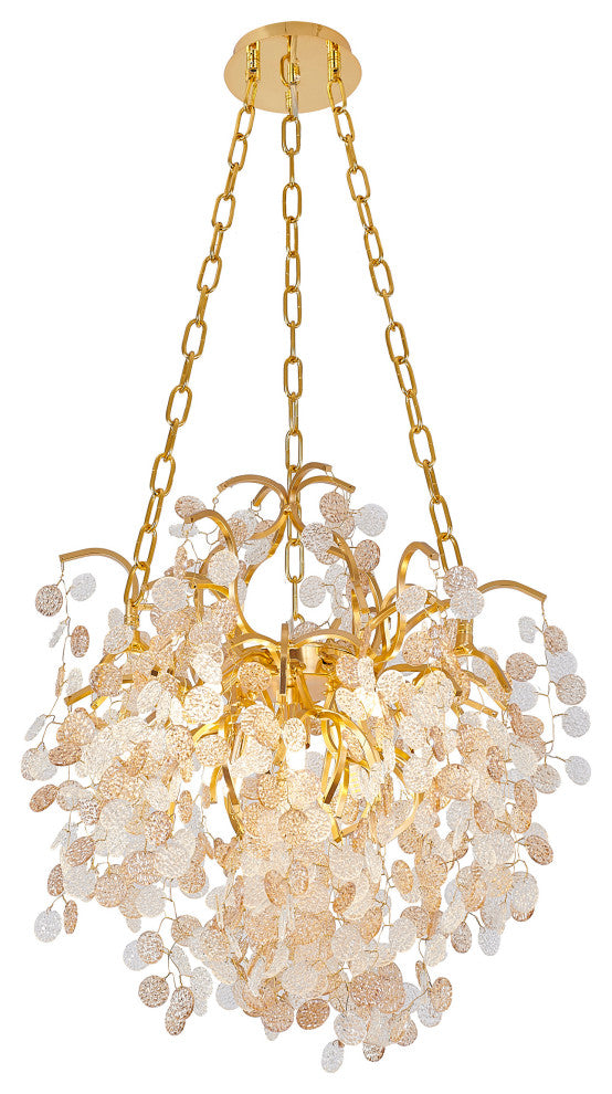 Bethel International CN05C22G 10 Light Chandelier, Gold
