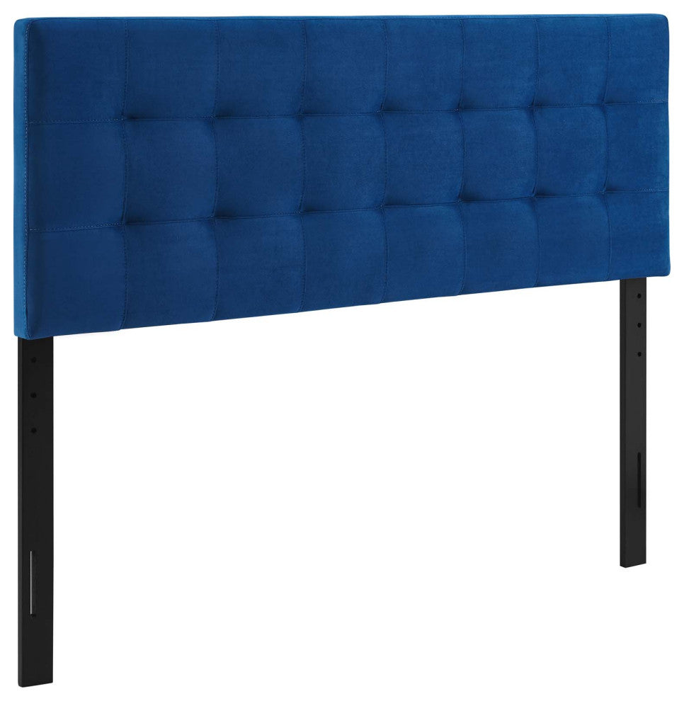 Lily King Biscuit Tufted Performance Velvet Headboard
