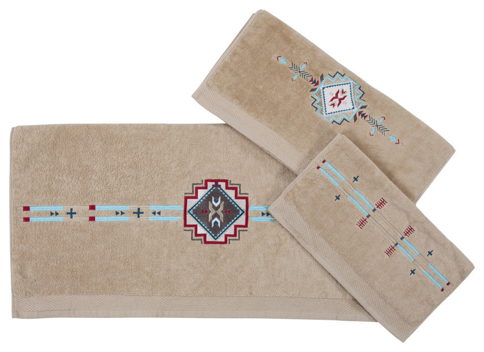 Spirit Valley Towel Set, Natural, 3 Piece