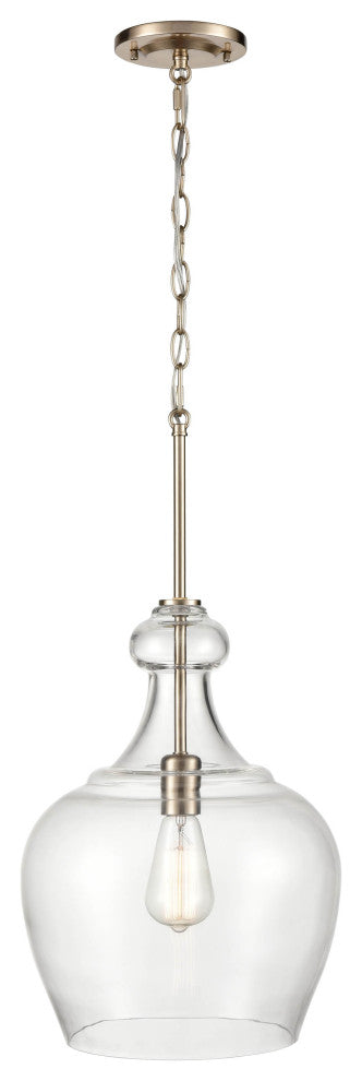 1 Light 12 in. Modern Gold Pendant