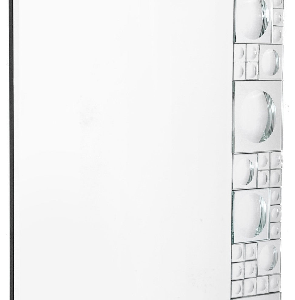 Clear Rectangle Accent Glass Mirror