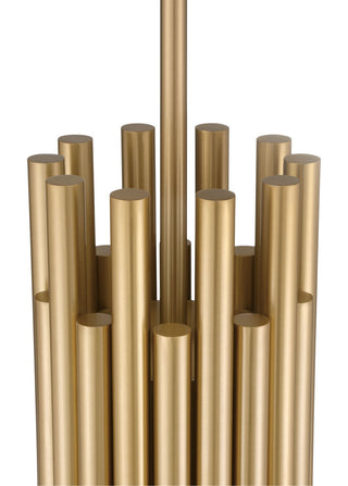 Olette 20L 42" Gold Frosted Chandelier