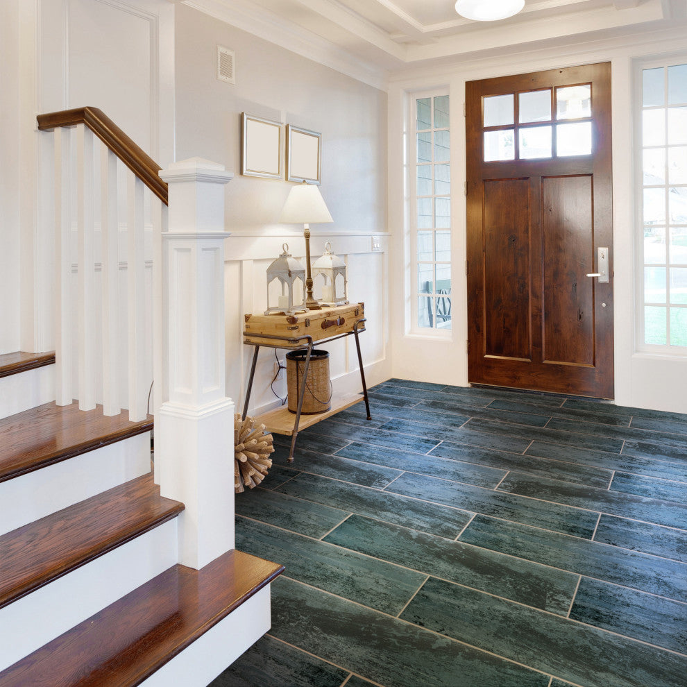 Cassis Black Porcelain Floor and Wall Tile Sample